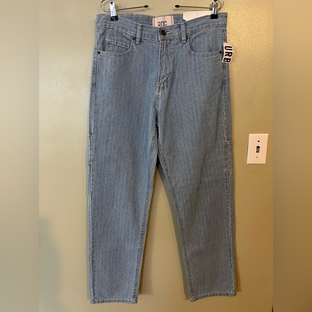 Urban Outfitters Light Blue Carpenter Womens Vintage De Jeans Straight 30 NWT